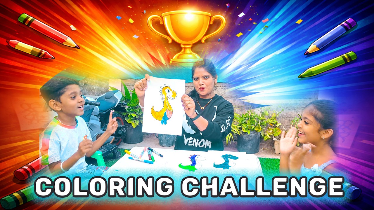 👉 Coloring Challenge – Unexpected Winner! 😱🎨