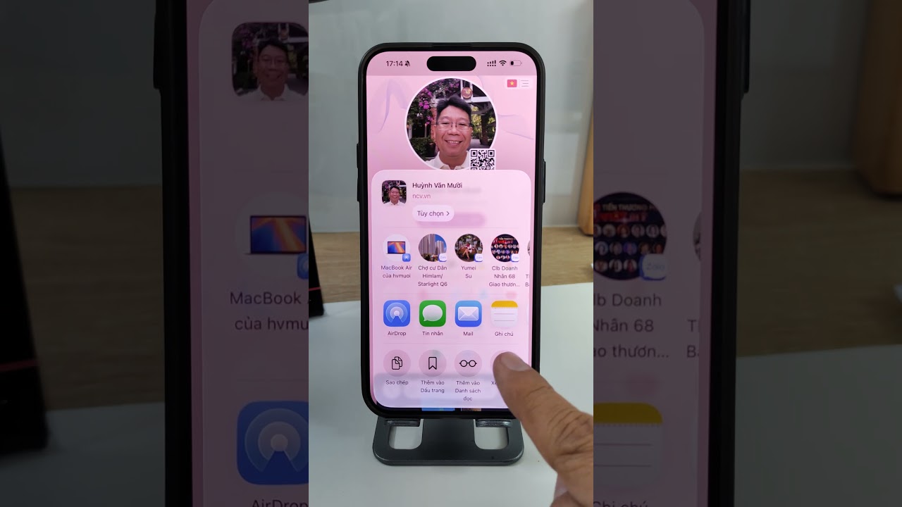 Thêm eCard NCV vào điện thoại với trình duỵệt Safari