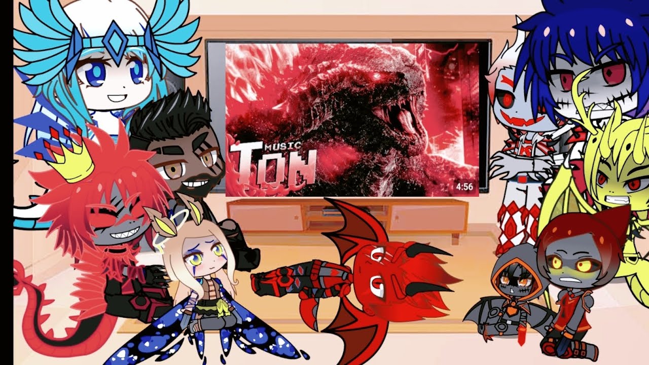 🔥 Godzilla y otros Titanes reaccionan: Rei Dos Monstros 🔥( gacha life)