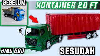 MODIF TRUK PLASTIK JADI TRUK HINO 500 KONTAINER 20FT