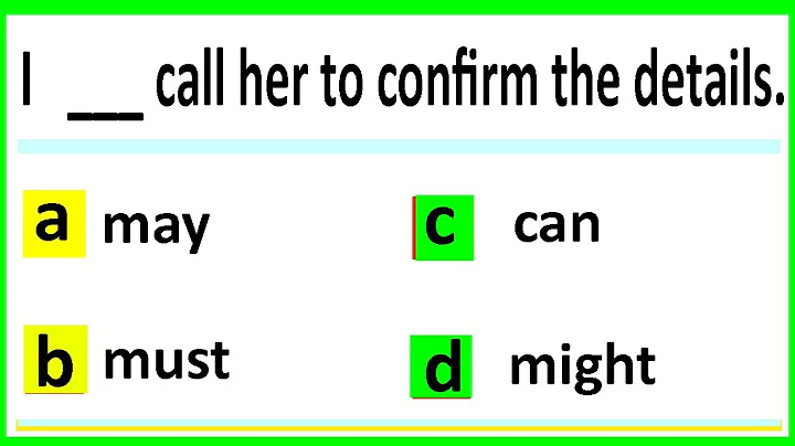 Modal Verbs Quiz। Grammar Quiz। English Quiz 10