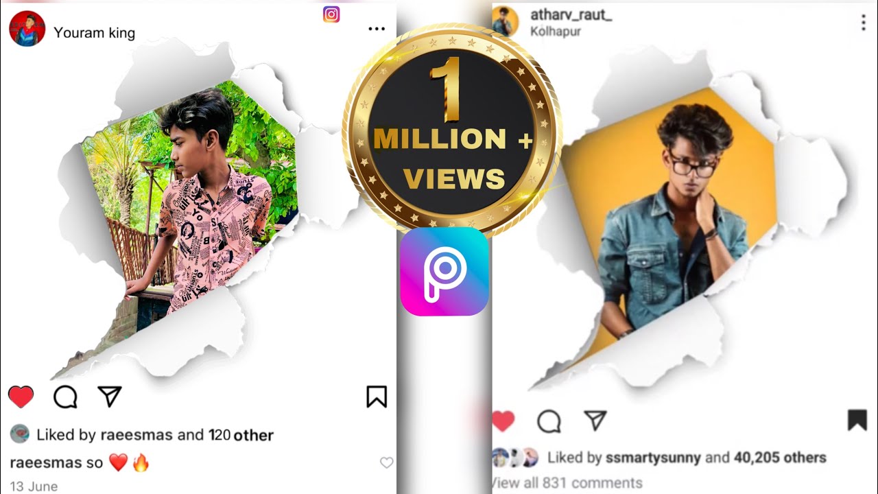 Instagram 3D Paper Tron Photo Editing in Picsart I Picsart 3D Instagram ...