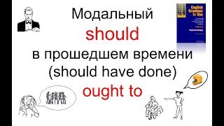 картинка: Модальные SHOULD и OUGHT TO в разных временах (should have done).