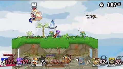 Super Smash Flash 2 Project B 8 Player Smash Gameplay with SSF2 Stages HD