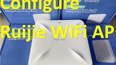 Configure Ruijie WiFi AP and add to cloud