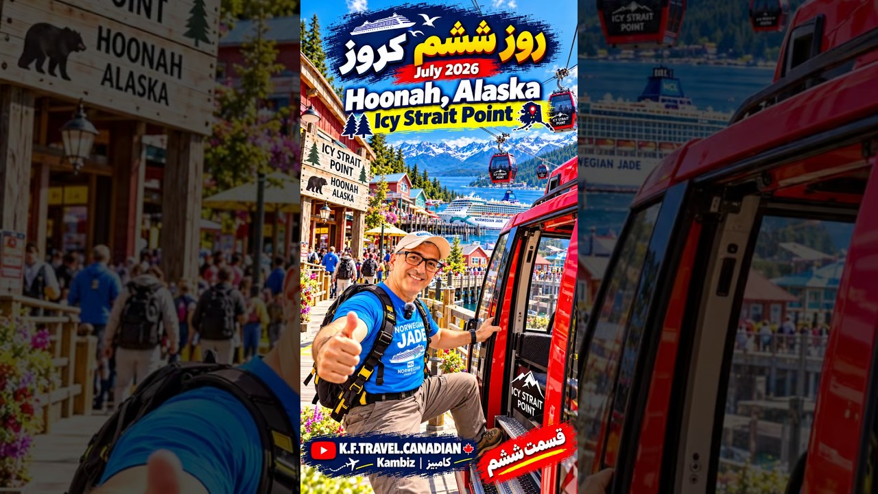 قسمت ششم | روز ششم کروز آلاسکا 🚢🏔️ | Hoonah, Alaska & Icy Strait Point Norwegian Jade | July 2026