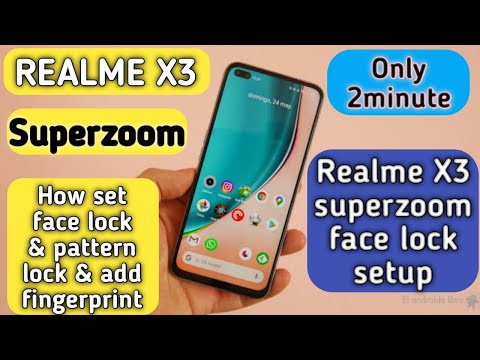 How to set pattern lock, and face lock, fingerprint, in realme X3 superzoom.