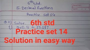 6th std Practice set 14 Decimal fractions maharashtra state board maths @sjtuitionclasses8229