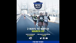 2022 United Airlines NYC Half Pro Race Livestream