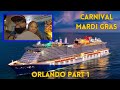 Carnival mardi gras  orlando part 1 disney waffles stand up comedy and the lyft drver farted