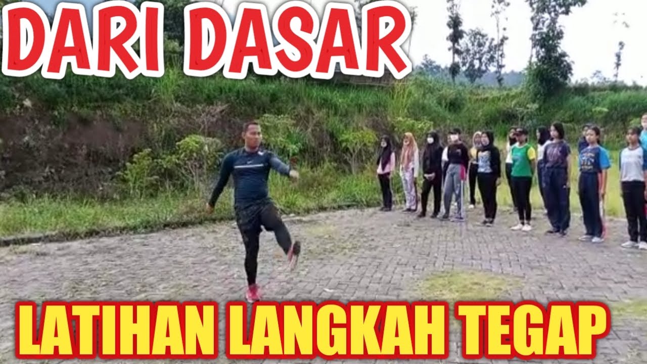 Teknik Latihan langkah Tegap dari dasar di latihan paskibraka 2022.