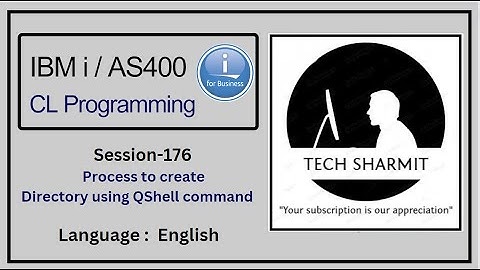 Creating directory using Qshell commands mkdir | ibmi training | as400 tutorial | as400 | ibm clle |