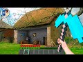 Minecraft in Real Life POV SPLIT VILLAGER HOUSE in Realistic Minecraft Animation 創世神第一人稱真人版