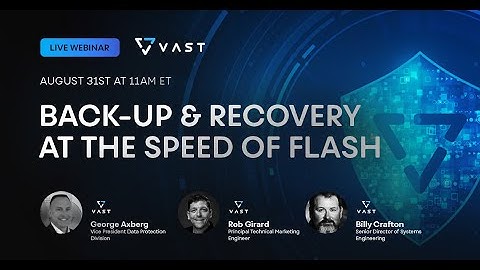 Back-up & Recovery at the Speed of Flash