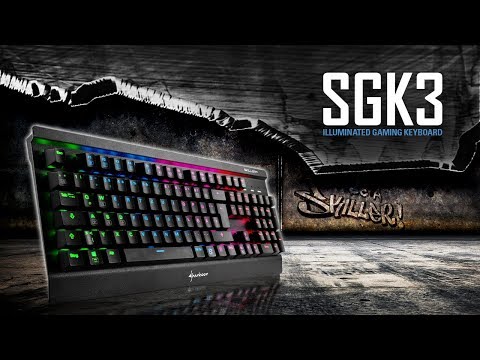 Sharkoon Skiller SGK3 Gaming Μηχανικό Πληκτρολόγιο με Kailh Red διακόπτες και RGB φωτισμό (Αγγλικό US)