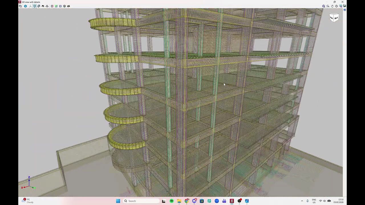 Calcul si detalierea unui bloc de locuinte in CYPECAD 2026