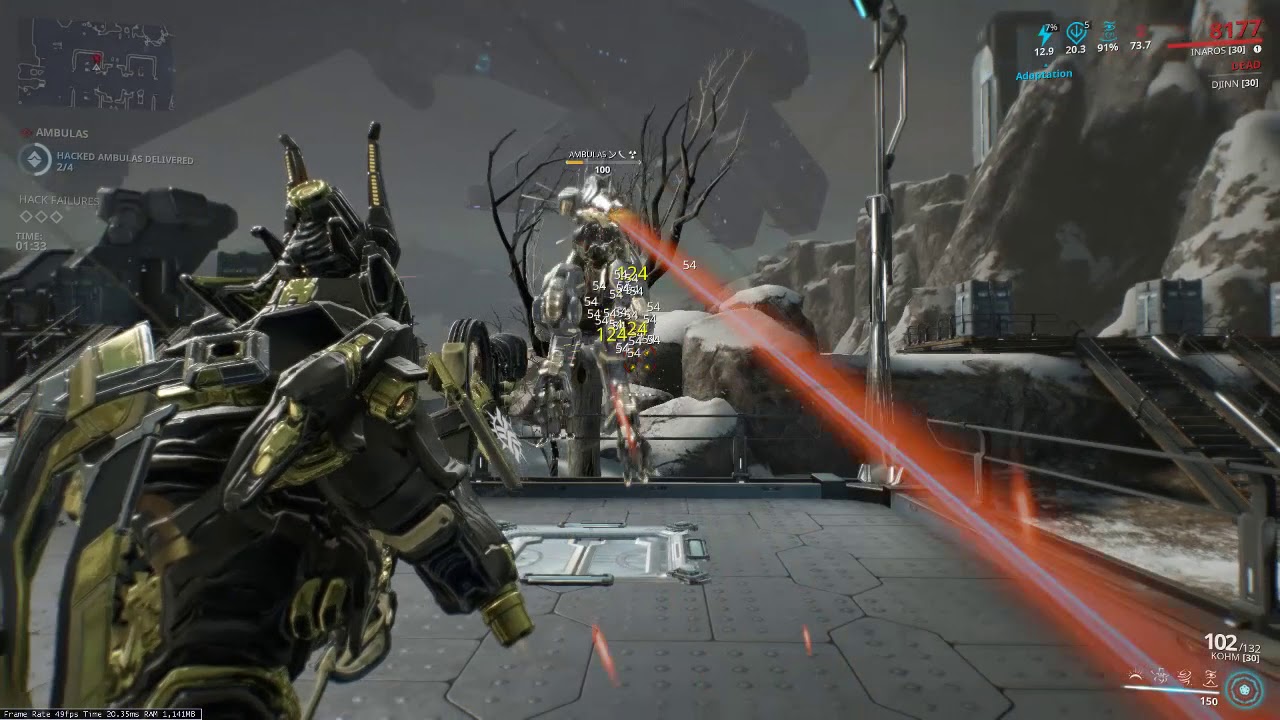 Level 100 Ambulas Boss Fight with Inaros