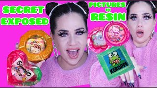 THE SECRET TO PUTTING PAPER PHOTOS IN RESIN - HELLO KITTY SANRIO RESIN ASHTRAY TUTORIAL!!