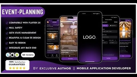 Event Planning App  Event Management App  Flutter UI Kit