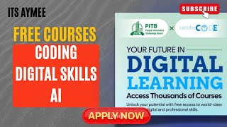 🚀 FREE AI + Coding Courses in Pakistan 🇵🇰 | PITB Digital Skills Program 💻