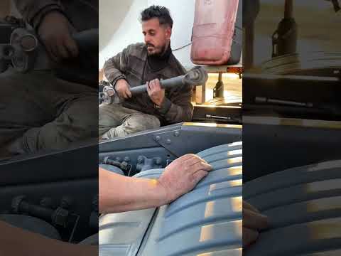 تغيير شداد سبعاوي وقربتين تريلا اكتروس قدر الله وماشاء فعل   صيانة سيارات نقل