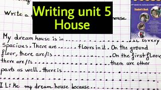 writing unit 5 : write a paragraph about your dream house. السنة الثالثة اعدادي_راجع فقط هذا الفرض