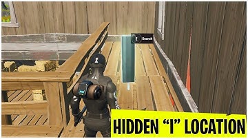 Fortnite Week 6 Secret Battle Star | Search hidden "I" in Hide and Seek loading Screen location.