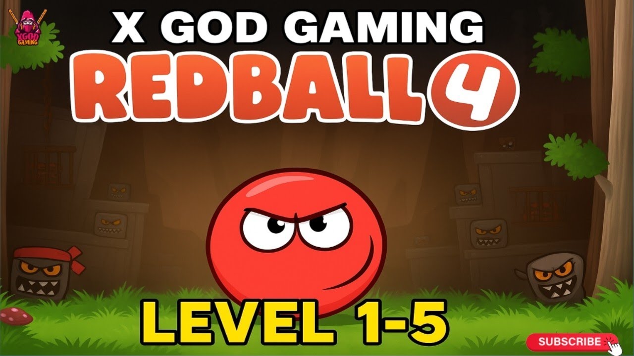 Red Ball 4 | Levels 1-5 Full Gameplay Walkthrough | X God Gaming 🎮