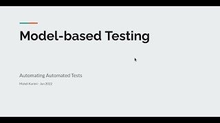 Model Based Testing