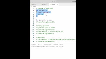 🔥 Shallow Copy vs Deep Copy in JavaScript — Clear in 60 Seconds! 🚀 #passo #bem #javascript