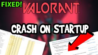 How To Fix Valorant Crashes! (100% FIX)
