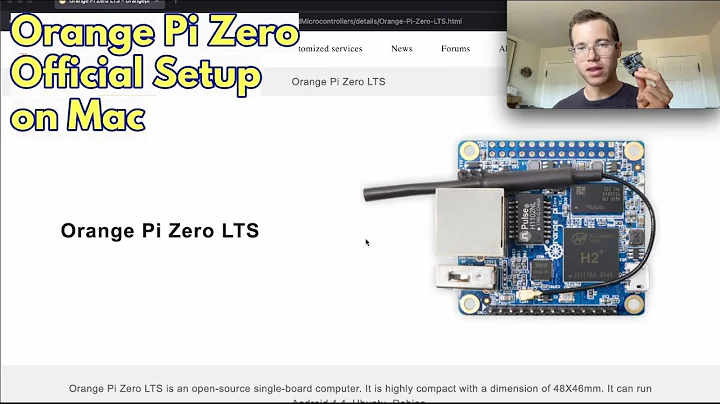 Orange Pi Zero Official Setup on Mac with Ubuntu Image