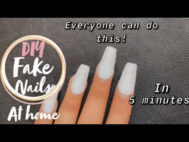 Best DIY Acrylic Nails Alternative...Quick and Easy! - The DIY Handy Mom
