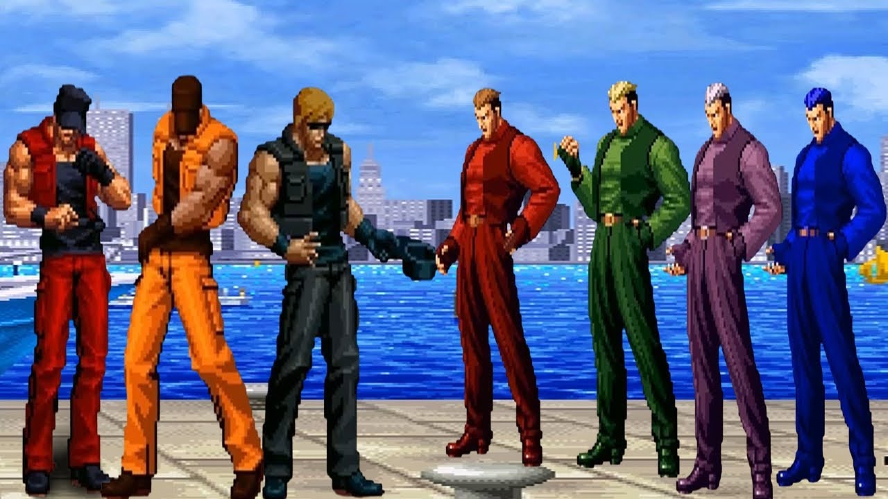 [KOF Mugen] Clark steel VS Ryuji Yamazaki Team