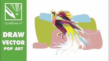 Draw Pop Art Vector with Corel Draw x7 - Cendrawasih