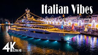 🎶 Italian Music & Mediterranean Journey 🎶 11+ Hours of Relaxing Amalfi Coast & Lake Como Views 4K 🌊