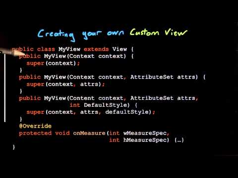 Create Your Own View - Developing Android Apps