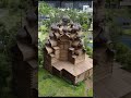 Diorama. Beautiful miniature wooden church