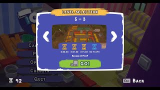 Tools Up! Level 5-3 Time Attack 4 hourglasses - Perfect no flops (2 Player Co-op)
