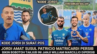 🔵MASIH ADA KEJUTAN LAGI❗Usai Resmikan PATRICIO Persib Umumkan JORDI AMAT. Impian Marcillo Di Persib!