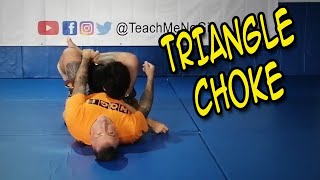BJJ Basics - How to Triangle Choke | NoGi Grappling for Beginners Fundamentals
