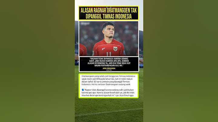 TIMNAS INDONESIA:ALASAN RAGNAR URATMANGOEN TAK SI PANGGIL TIMNAS#timnasindonesia #timnas #indonesia