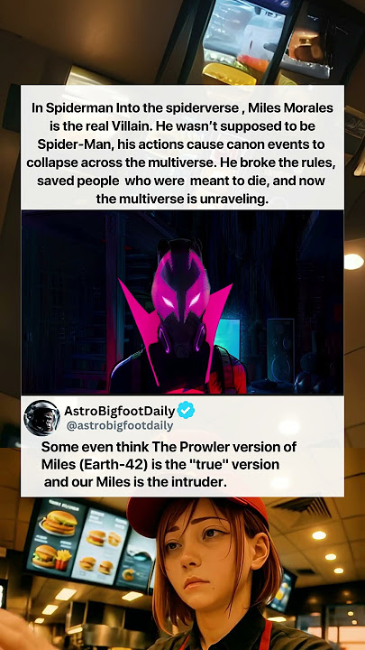 In Spider-Man Into the Spider-Verse Miles Morales is the real Villain