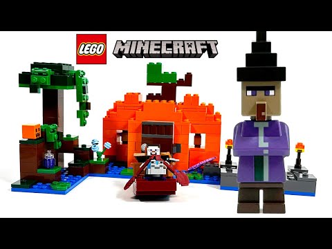 LEGO Minecraft 21248 The Pumpkin Farm Speed Build Review