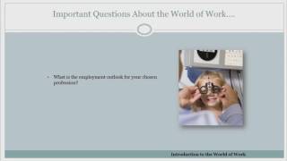 Introduction to the World of Work C2C