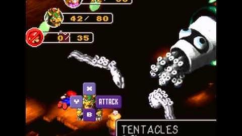 Super Mario RPG - Dual Character Low Level Challenge, part 11 - King Calamari and Tentacles