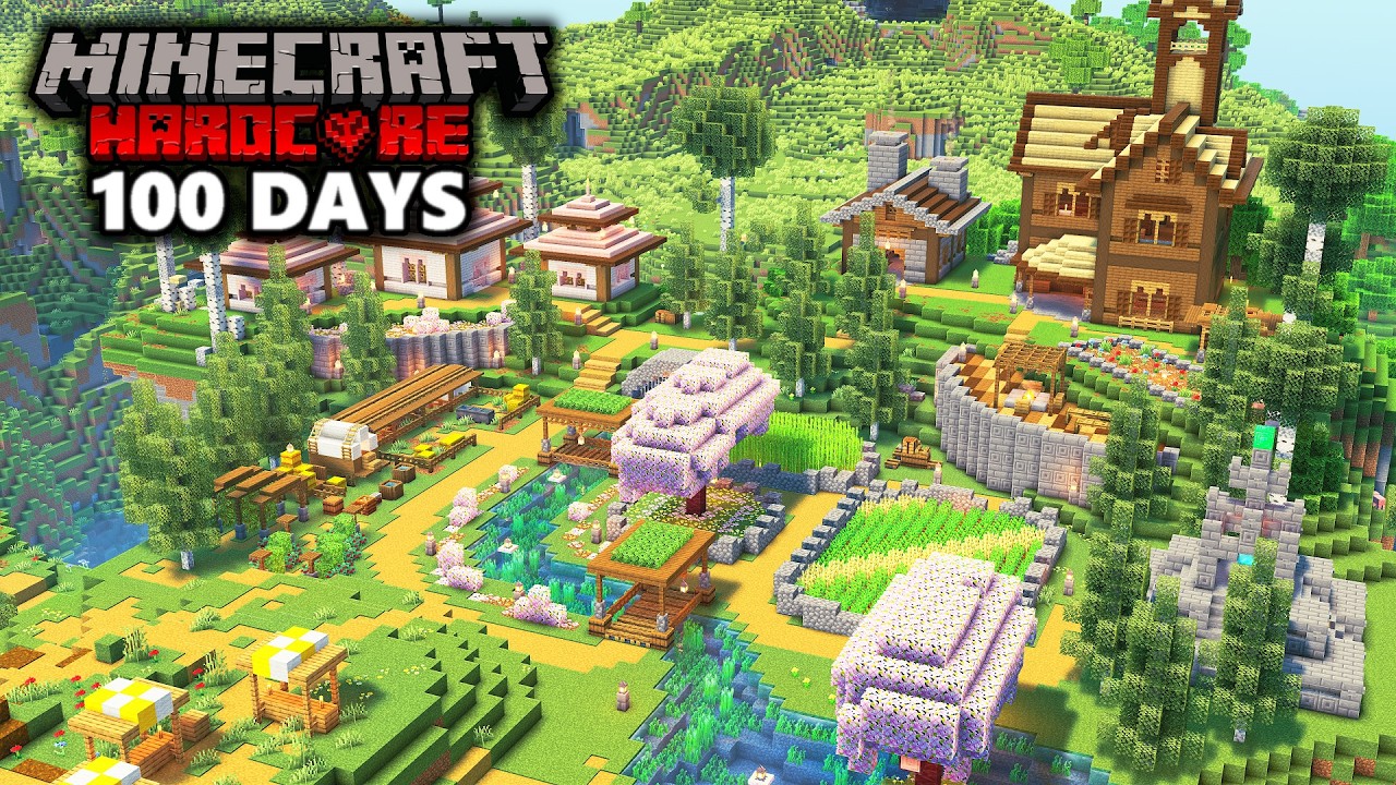 I Survived 100 Days Building the ULTIMATE COZY BASE in Hardcore ...
