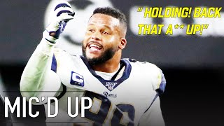 Aaron Donald Mic'd Up, "I'm gonna get 3 on you!" in First Game in Pittsburgh  Week 10, 2019