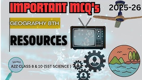 Class 8 Geography Chapter 1 Resources – Most Important MCQs 🔥📚