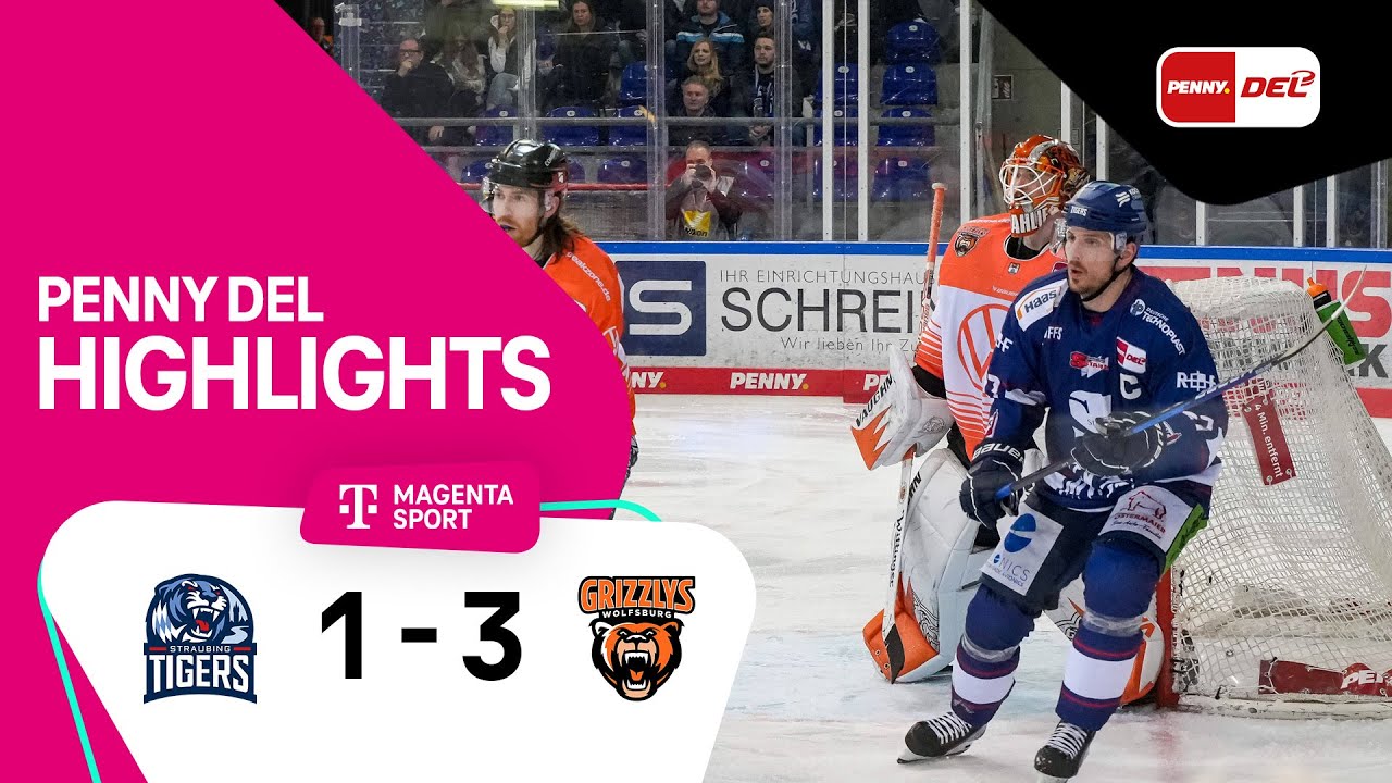 Straubing Tigers - Grizzlys Wolfsburg Highlights PENNY DEL 22/23